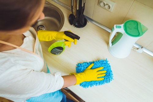 Fresh and well-maintained upholstery after professional cleaning